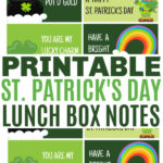 St. Patrick's Day Lunch Notes for Kids
