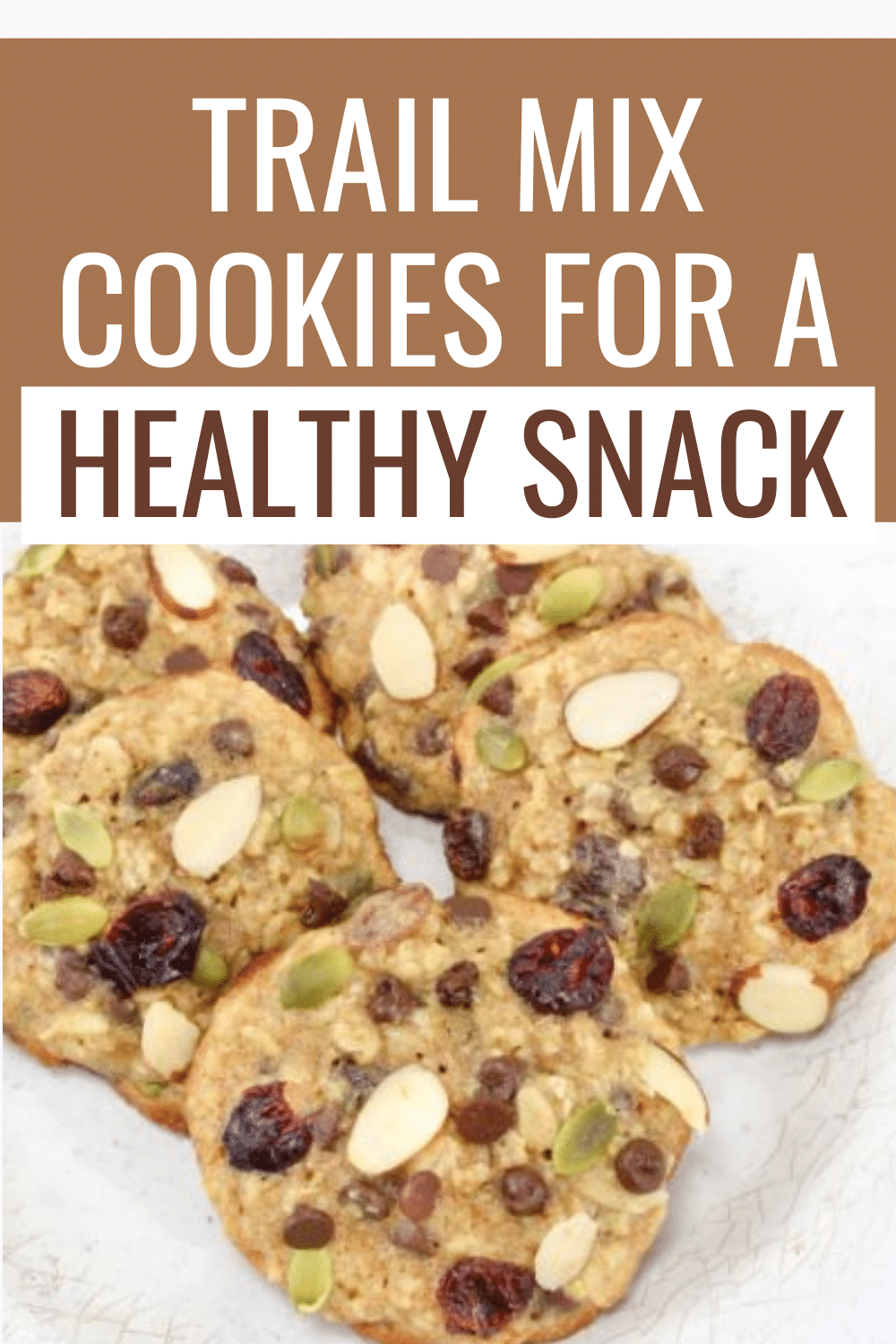Are you looking for an easy healthy snack the kids will actually eat? Well, you will love this recipe for trail mix cookies! They’re the perfect simple oatmeal cookie - chewy, healthy, and a dessert food you can feel good about. #healthysnack #easyrecipe #kidapproved #trailmixrecipe #oatmealcookies via @wondermomwannab