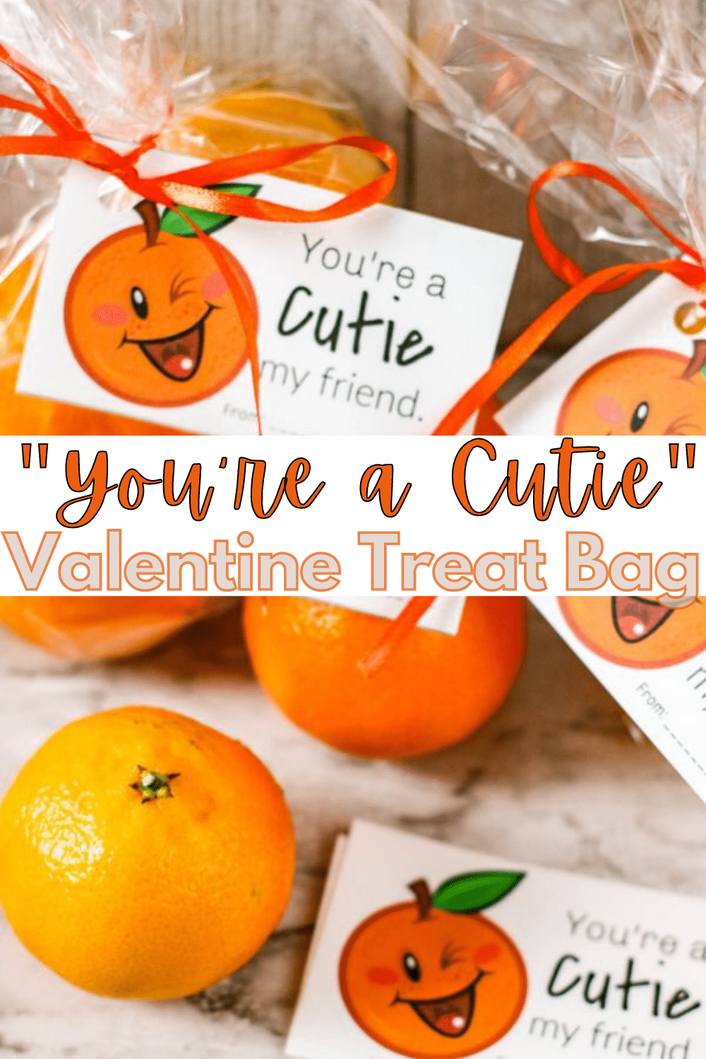 These cutie valentine treat bags are adorable and a great non-candy alternative for Valentine's Day. Instructions include a free "You're a Cutie" printable! #homemade #valentine #noncandy via @wondermomwannab