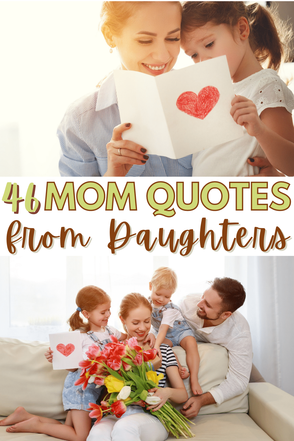 Here are some beautiful quotes from daughters to their moms. These quotes are perfect for Mother's Day, a mother’s birthday, or other special occasions. #formom #quotes #mothersday #birthday via @wondermomwannab