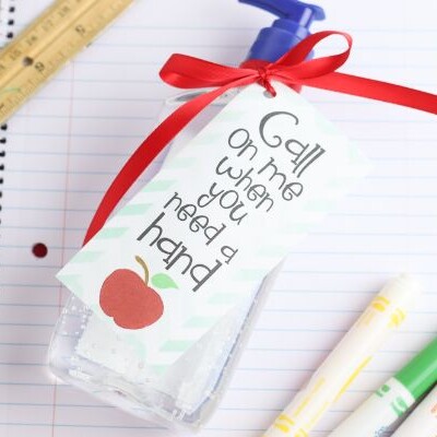 easy hand sanitizer teacher gift