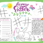 Printable Easter Placemat Fun For Kids
