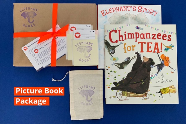 a picture book package from Elephant Books, one of the The 17 Best Monthly Book Clubs for Kids