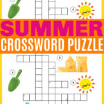 printable summer crossword puzzle for kids