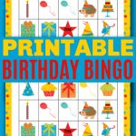 Printable Birthday Bingo