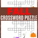 Fall Crossword Puzzle for Kids