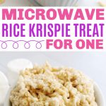 Microwave Rice Krispie Treat for One