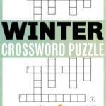 winter crossword puzzle for kids