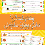 printable Thanksgiving jokes napkin rings