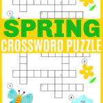 spring crossword puzzle for kids