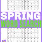Spring word search for kids