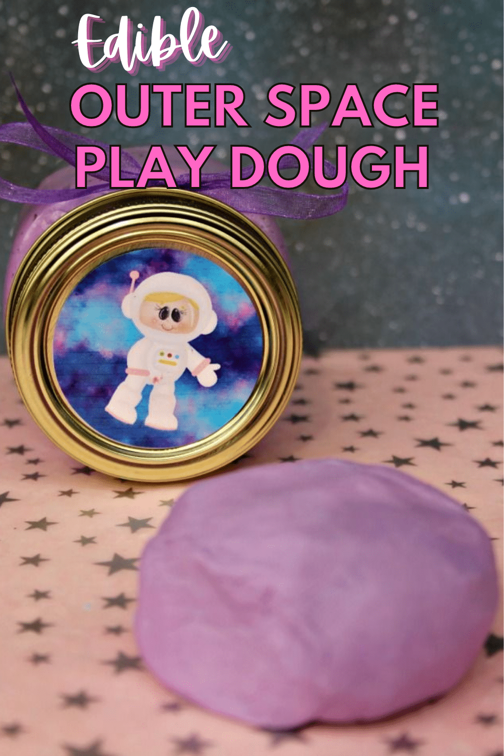 This Edible Outer Space Play Dough recipe is taste-safe and simple to make with only 2 or 3 ingredients. Young kids will love playing with this play dough. #playdough #edibleplaydough #activitesforkids via @wondermomwannab