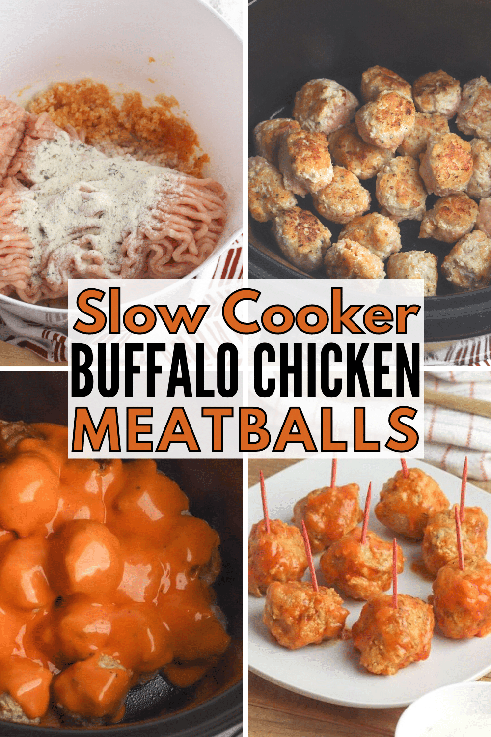 This slow cooker buffalo chicken meatball recipe is bold and delicious. The chicken meatballs make a great party appetizer or main dish recipe. #buffalosauce #meatballs #slowcooker via @wondermomwannab