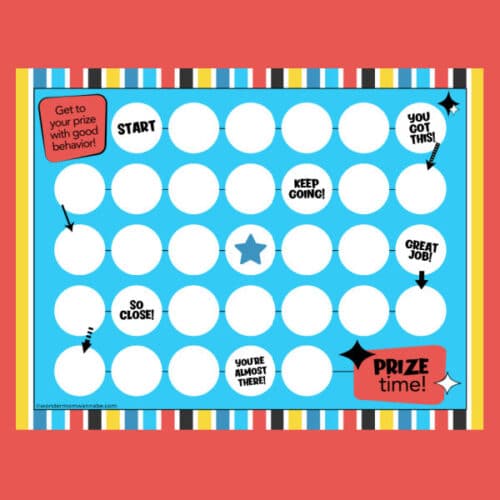 Printable Reward Chart for Kids - Wondermom Wannabe