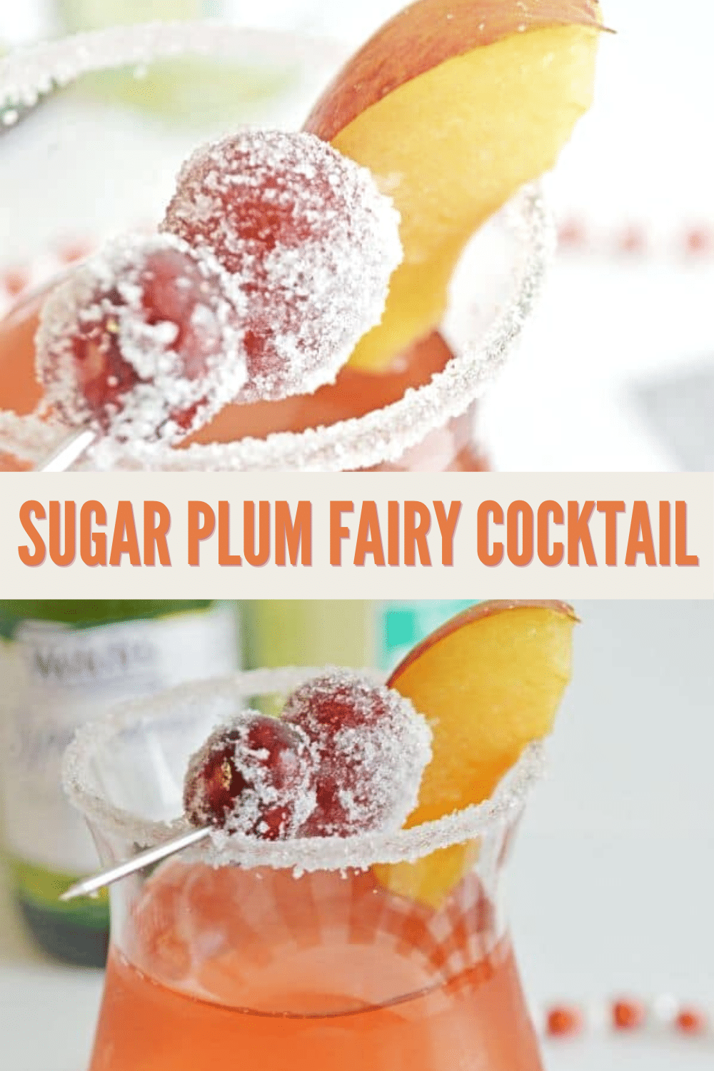 This sugar plum fairy cocktail is not only pretty to look at, it's super yummy! This is the perfect cocktail to serve at a holiday party and it's really easy to make. #nutcracker #cocktails #partydrinks via @wondermomwannab