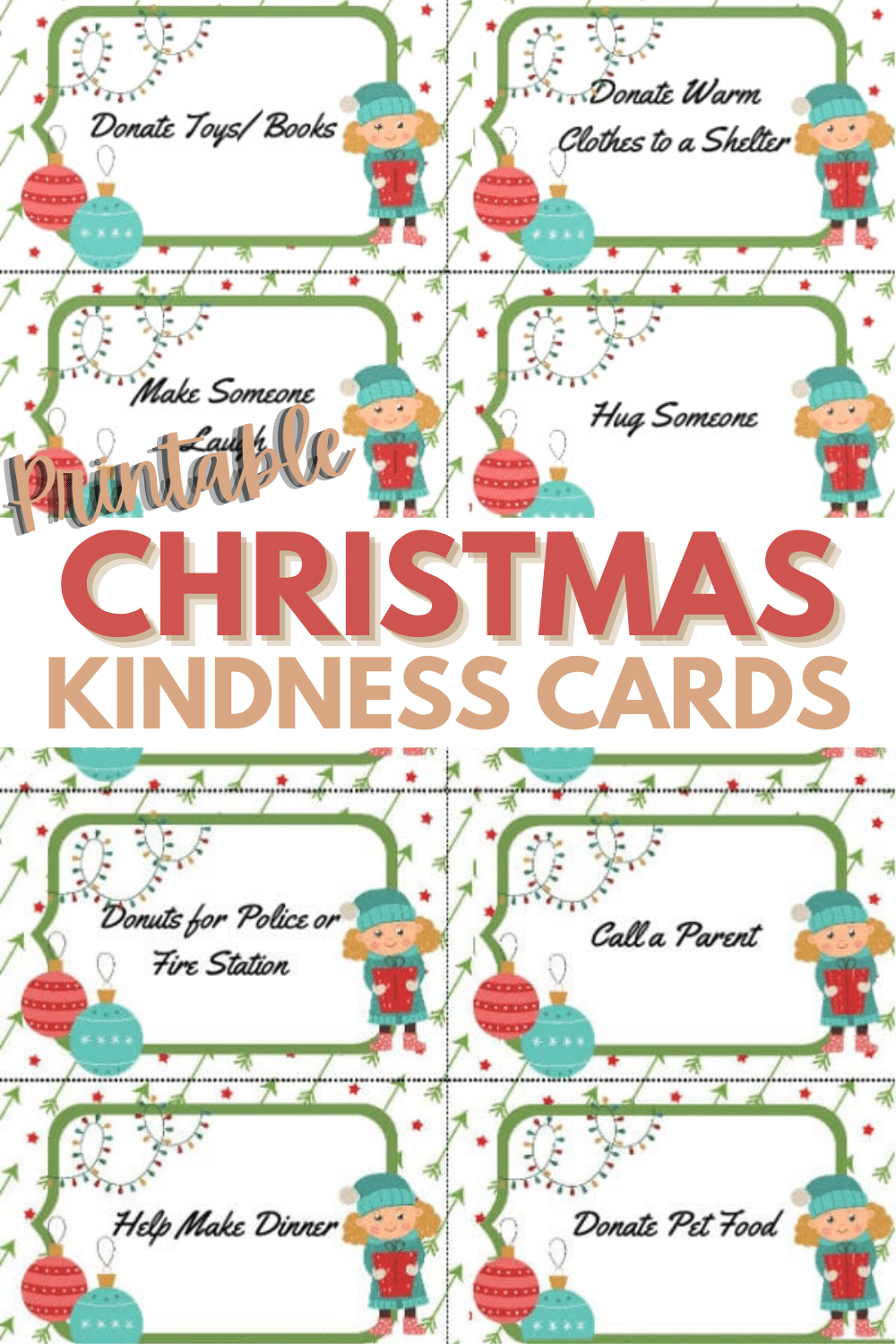 Printable Christmas kindness cards are a thoughtful and festive way to spread goodwill during the holiday season. Whether you want to encourage acts of kindness in others or simply show appreciation for someone special, these printable cards