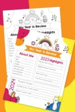 Free Printable Year in Review For Kids