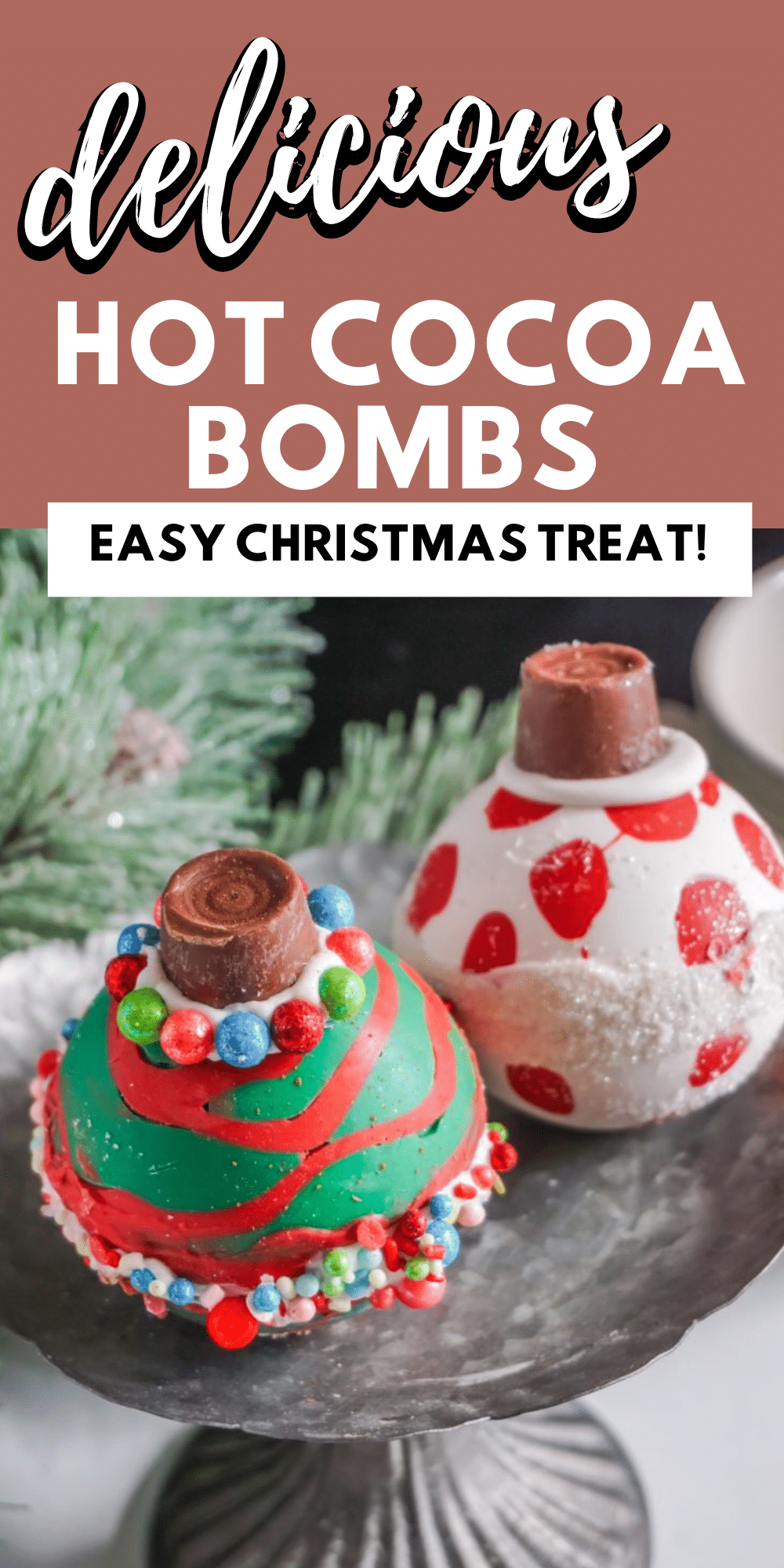 Just when you thought that the holiday season couldn't get any better, along comes these Christmas Ornament Hot Cocoa Bombs! #hotcocoabombs #hotcocoa #christmasornament #holidaytreats via @wondermomwannab