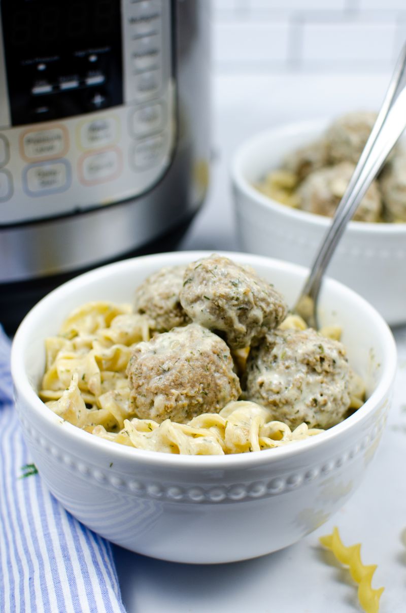 These tender turkey meat instant pot Swedish meatballs are delicious and creamy. The entire family will savor these flavorful meatballs for a classic weeknight dinner! #swedishmeatballs #instantpot #meatballdinner #swedishrecipes #instantpotdinner #classicmeatballs #weeknightdinners #classicdinner #easydinner #instantpotmeatballs #howtomakemeatballs #turkeymeatballs via @wondermomwannab