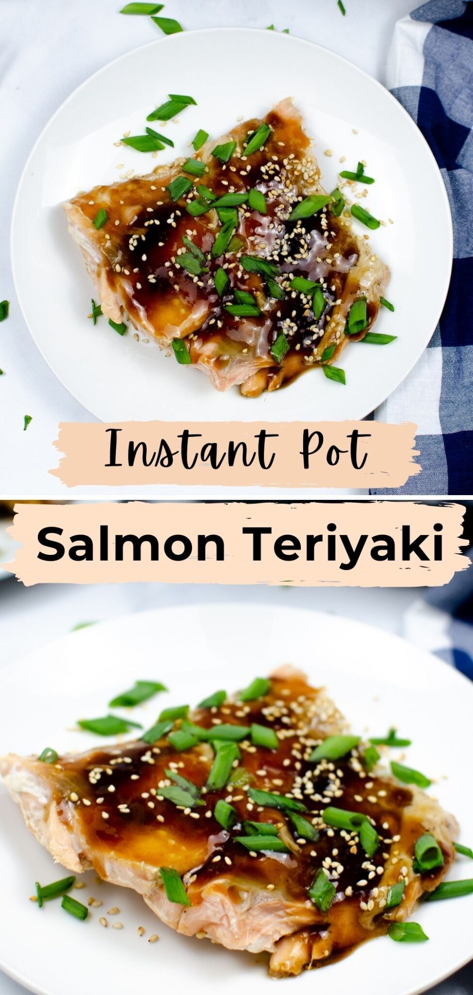 This juicy, moist, and tender flakey salmon in a brown homemade Teriyaki Sauce is ready in just 15 minutes in an instant pot. #instantpot #salmon #teriyakisauce #dinner #recipe via @wondermomwannab