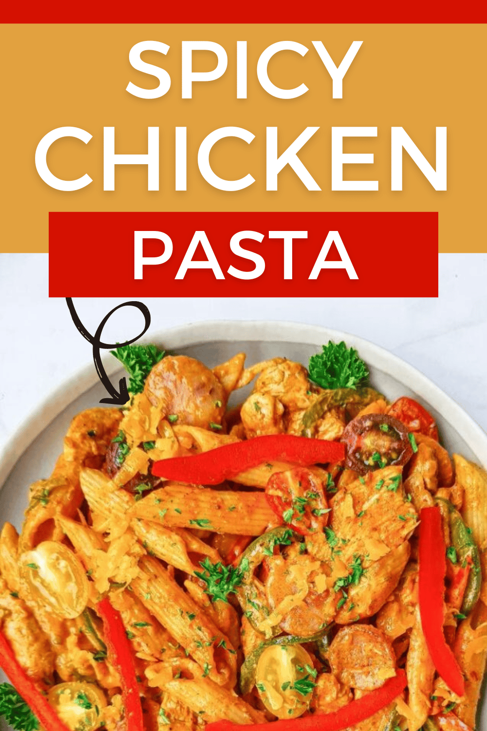 This Spicy Chicken Pasta is a flavorful, one-pan meal you can whip up in under half an hour. Perfect for busy weeknights! #cajun #chicken #pasta #onepotmeal #spicychickenpasta via @wondermomwannab