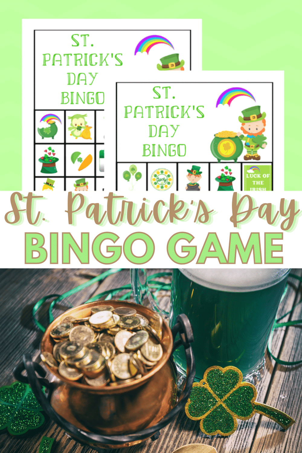Feeling like trying your luck? The kids are going to love this Free Printable St. Patrick's Day Bingo Game! It's a great family time game! #stpatricksday #bingo #freeprintable #familytime #game via @wondermomwannab