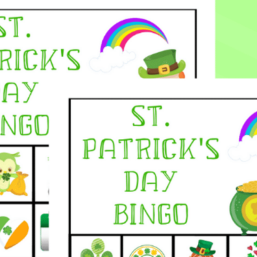 Free Printable St. Patrick’s Day Bingo Game