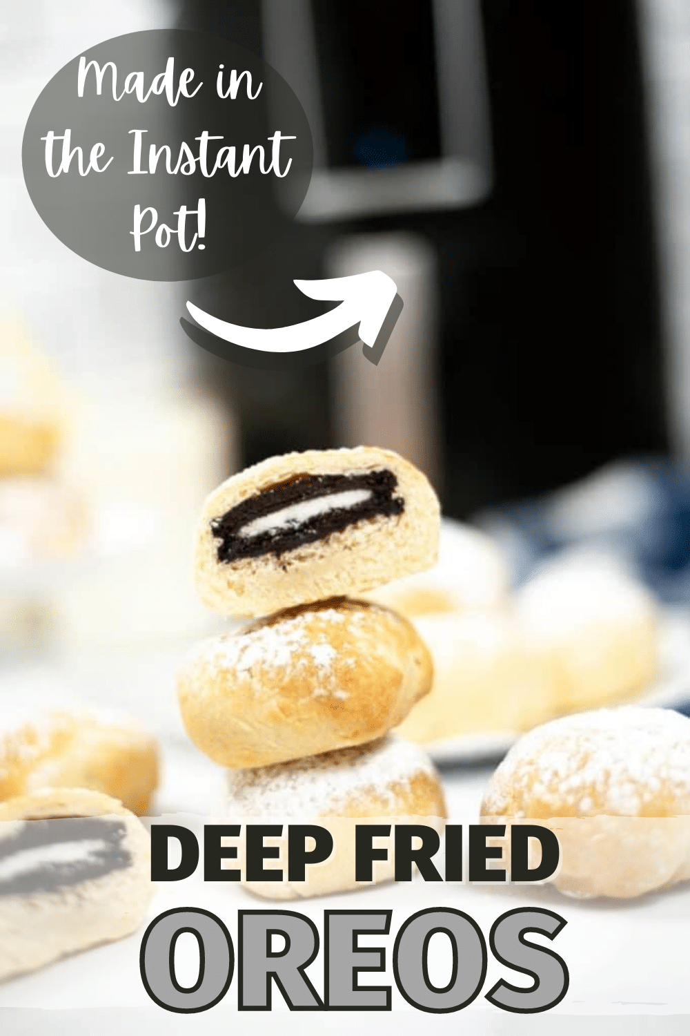 These Air Fryer Deep Fried Oreos let you indulge in delicious fair food with less guilt! #airfryer #oreos #cookies via @wondermomwannab