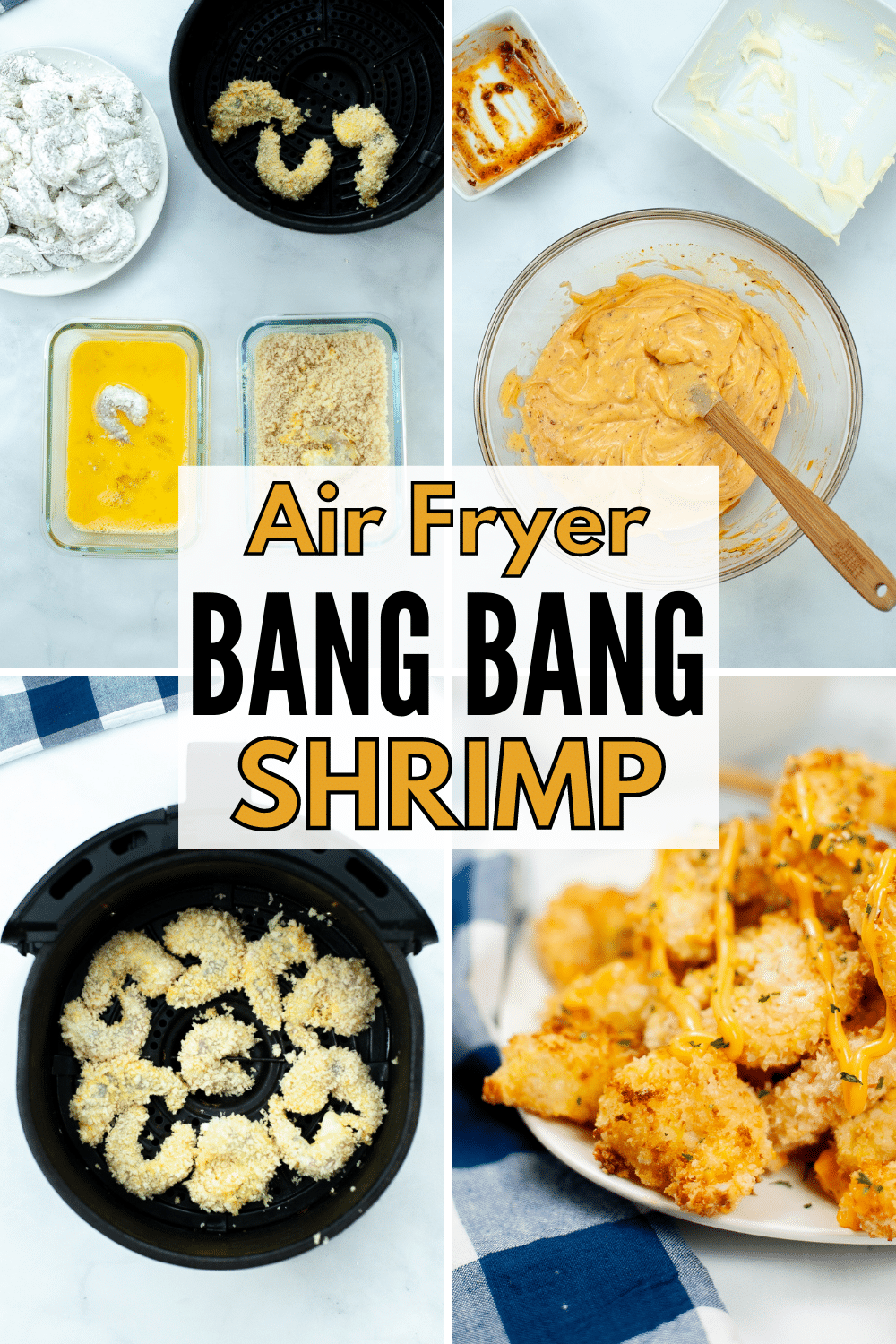 This Air Fryer Bang Bang Shrimp with a creamy spicy chili sauce makes a crowd-pleasing bite-sized appetizer or a delicious meal. #airfryer #bangbangshrimp #appetizer #dinner via @wondermomwannab