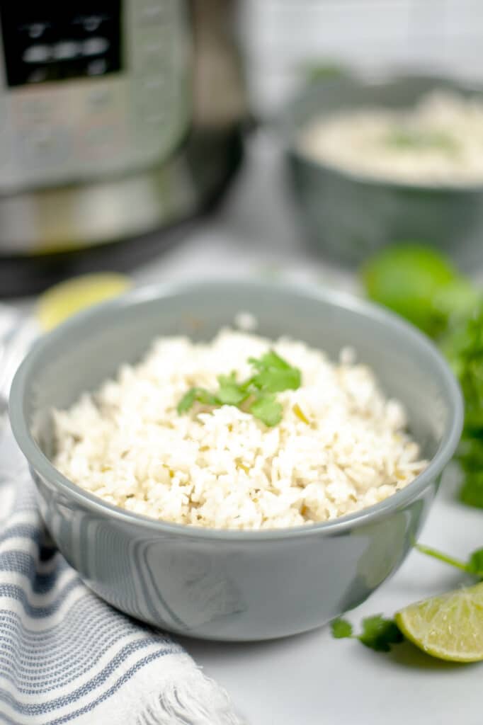 bowl full of copycat rice recipe 