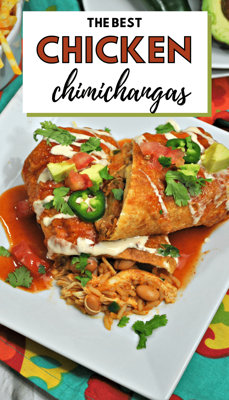 This Easy Instant Pot Chicken Chimichanga Recipe makes dinnertime a total breeze! Packed full of flavor and ready with minimal effort! #instantpot #pressurecooker #chickenchimichanga #chimichanga #recipe via @wondermomwannab