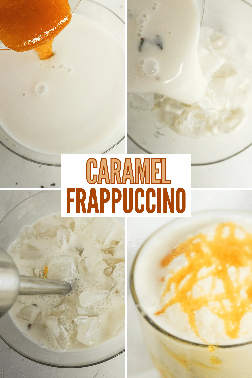 If you’re looking for a copycat recipe for the famous Starbucks caramel frappuccino, you’ve found it. This drink hits all the right spots! #starbuckscopycatrecipe #caramelfrappuccino #copycatrecipe #caramel #frappucino via @wondermomwannab