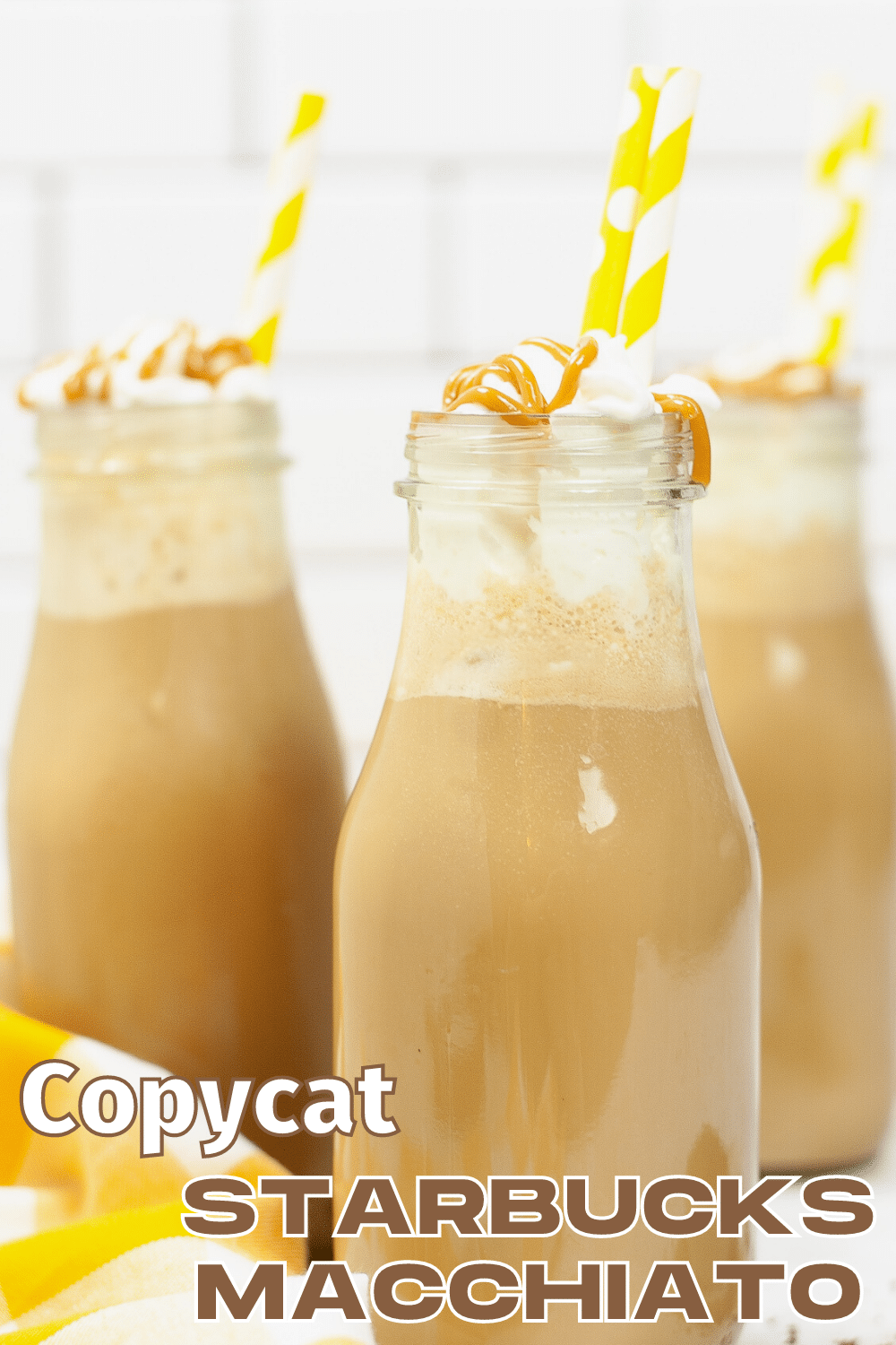 This Copycat Starbucks Iced Caramel Macchiato Recipe tastes just like the real deal. Save money & make it at home for a fraction of the cost! #copycatstarbucks #icedcaramelmacchiato #savemoney #recipe via @wondermomwannab