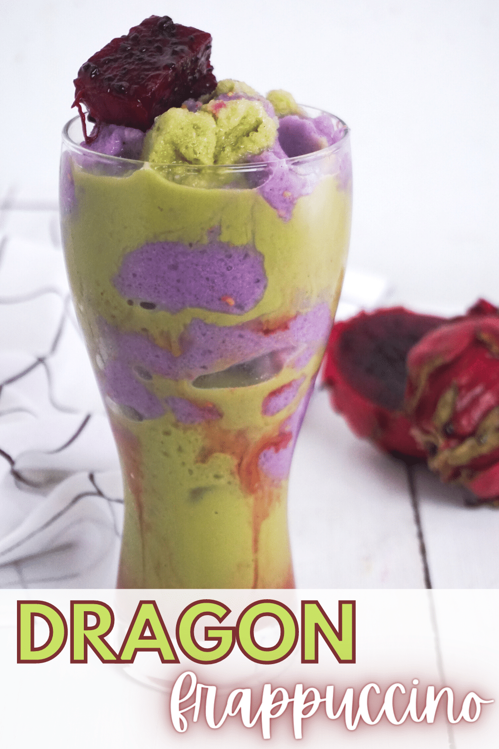 Dragon Frappuccino in a glass