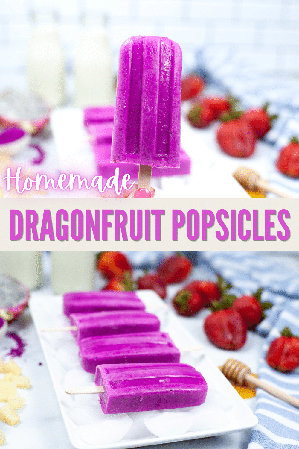 If you want a guilt-free treat that is perfect all year long, this dragon fruit popsicle is perfect! It's a sweet treat for all!  via @wondermomwannab