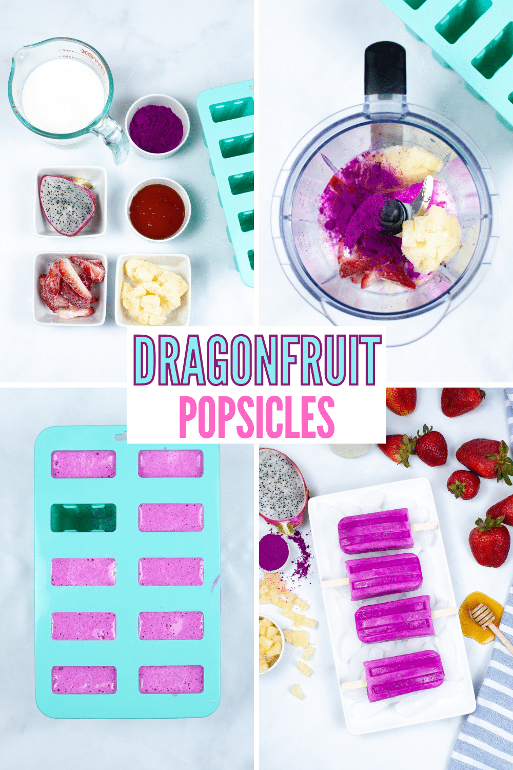 If you want a guilt-free treat that is perfect for summer, this dragon fruit popsicle is perfect! It's a sweet treat for all! #dragonfruit #popsicle #recipe #dessert via @wondermomwannab