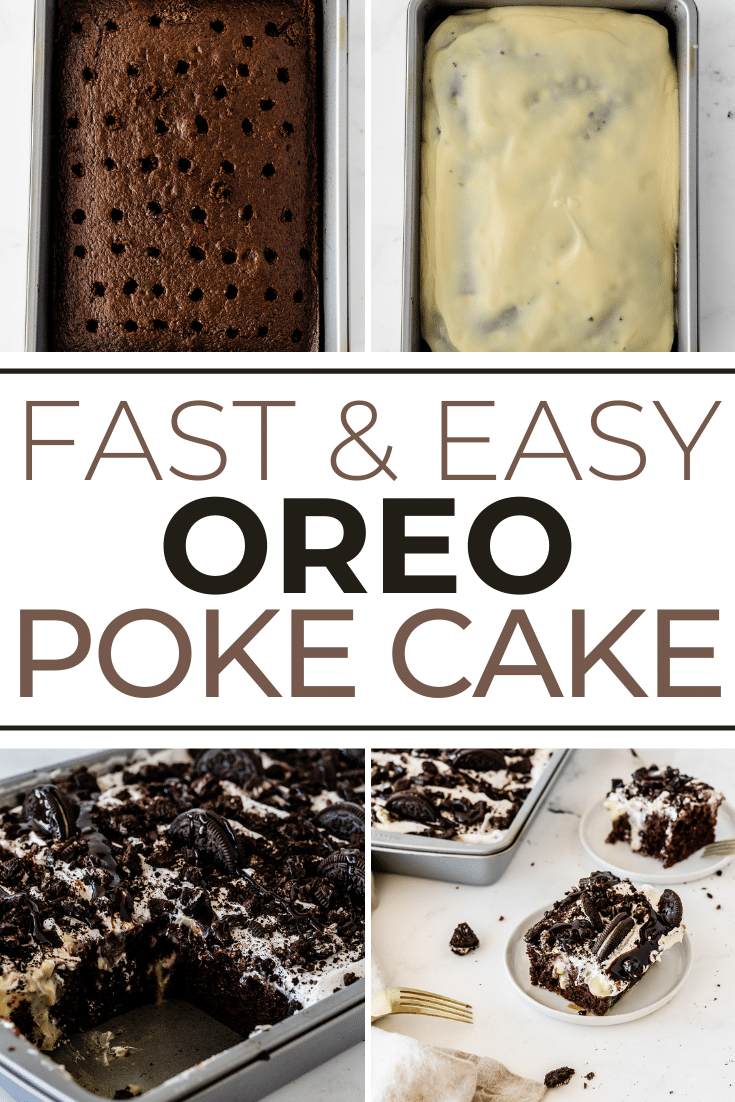 fast and easy Oreo poke cake