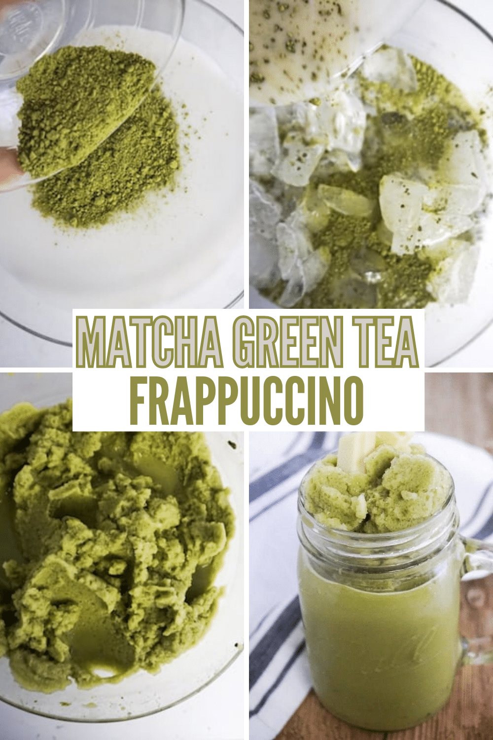 If you're a green tea lover, you should try this fool-proof classic matcha green tea frappuccino recipe. You can make it in just 5 minutes! #matchagreentea #frappuccino #recipe #greentea via @wondermomwannab