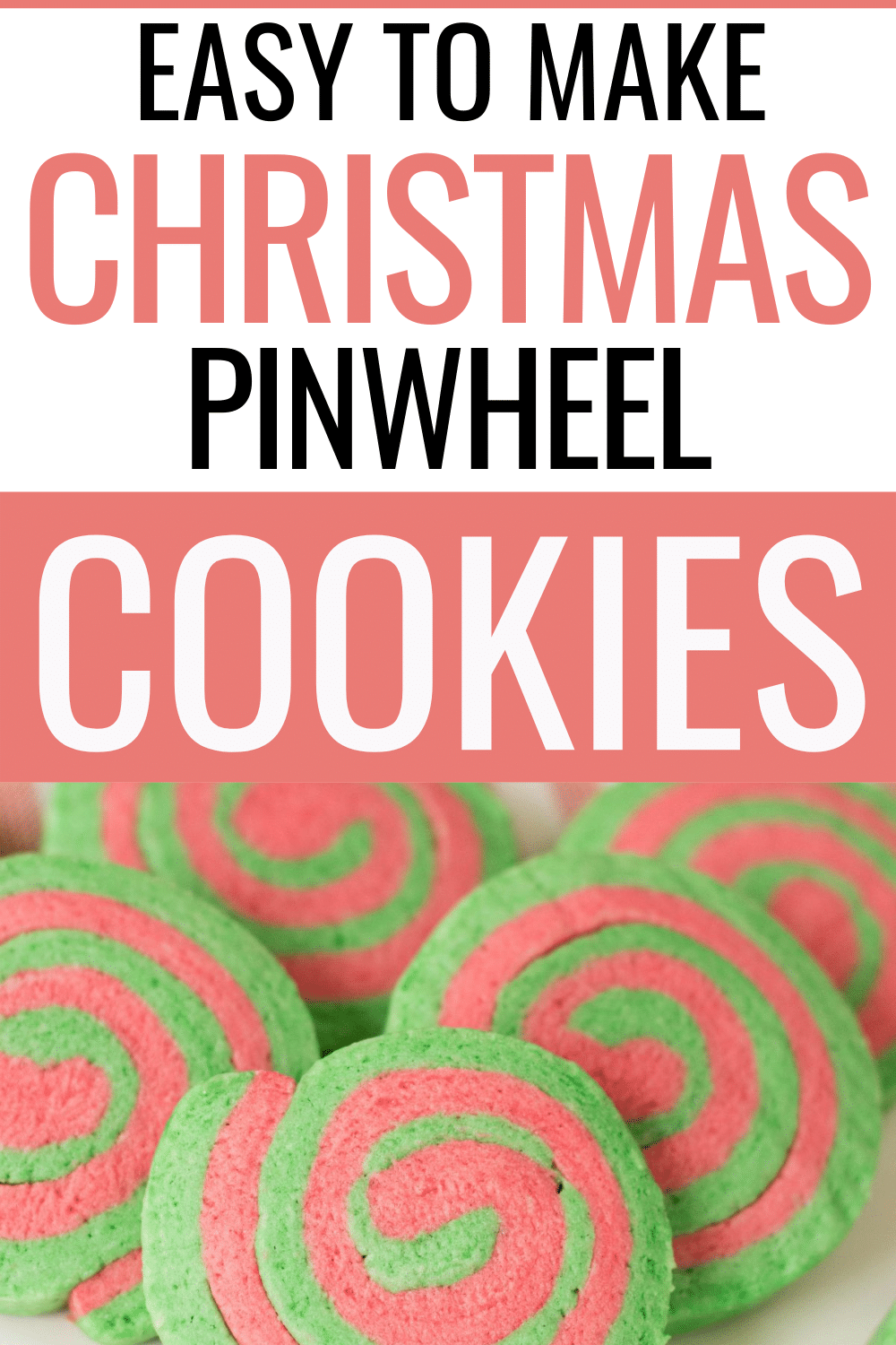 Christmas Pinwheel Cookies are a fun and festive sweet treat. These fun-colored cookies will look amazing on the holiday dessert table. #christmas #pinwheelcookies #cookies #recipes via @wondermomwannab