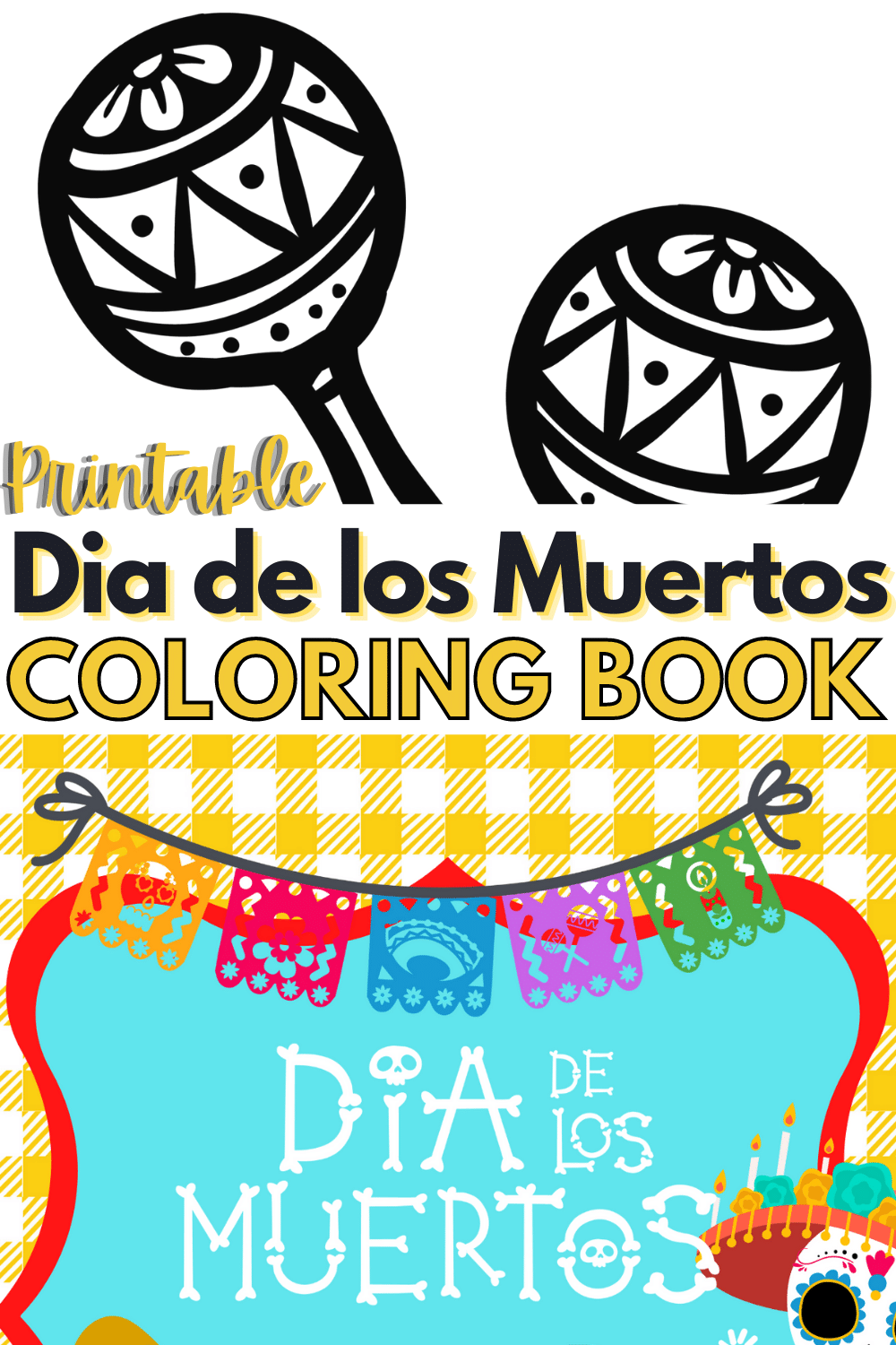 What better way to celebrate this two-day holiday than with this Dia De Los Muertos Coloring Book for the kids. They'll have a blast coloring! #diadelosmuertos #coloringbook #freeprintables #forkids via @wondermomwannab