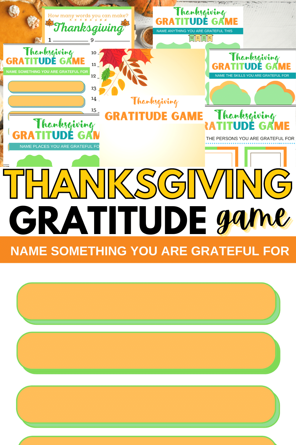 These Thanksgiving Gratitude Activities for kids are perfect for all ages to join in on the fun! What better way to be thankful? #thanksgiving #thanksgivingactivities #forkids #freeprintables #gratitude via @wondermomwannab