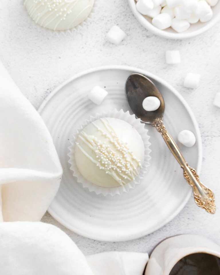 White Chocolate Hot Cocoa Bomb