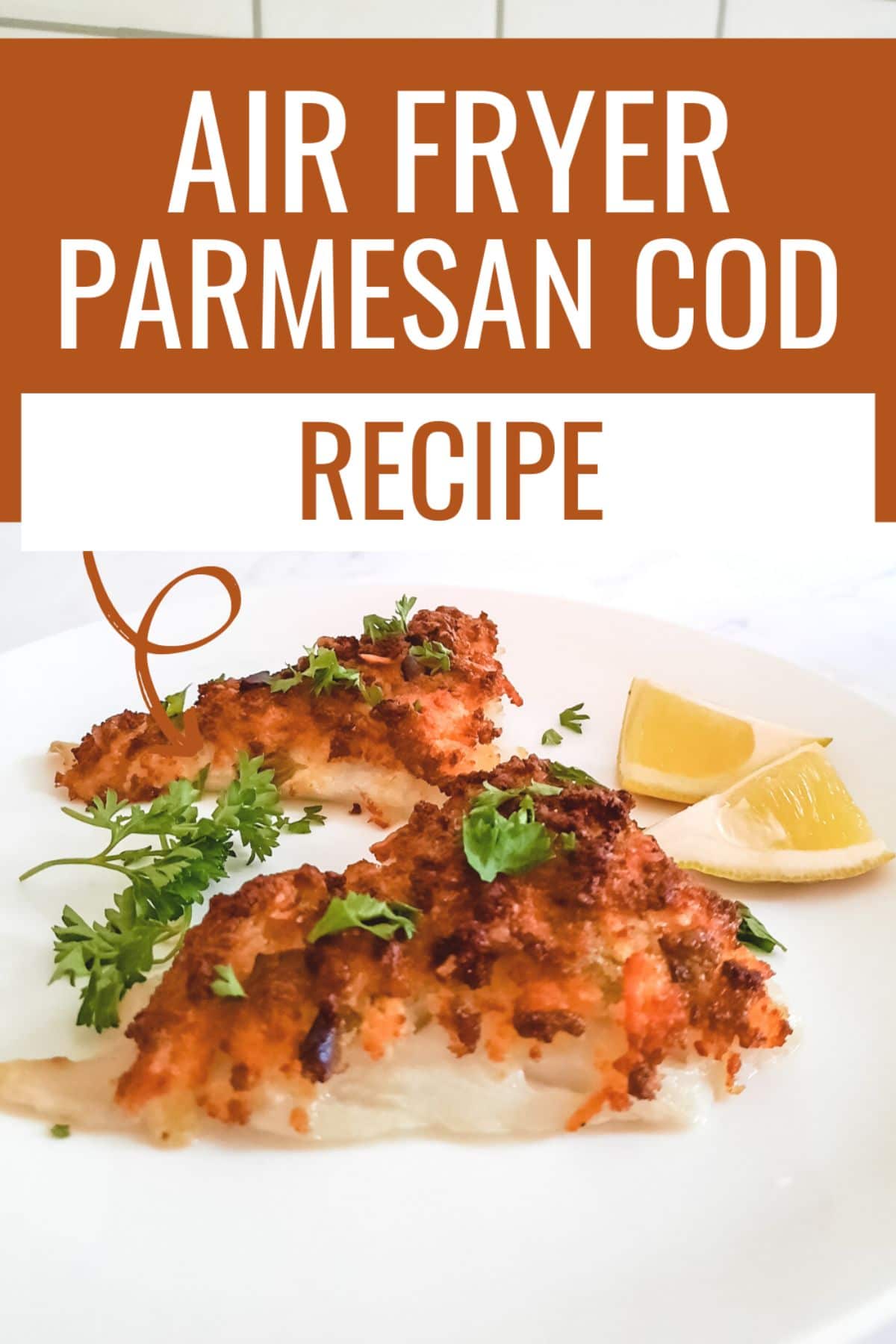 Air Fryer Parmesan Cod is a simple dish to make, and a delicious one too. It's a recipe that you can make any day of the week. #airfryer #parmesancod #cod #parmesan #fishdinner via @wondermomwannab