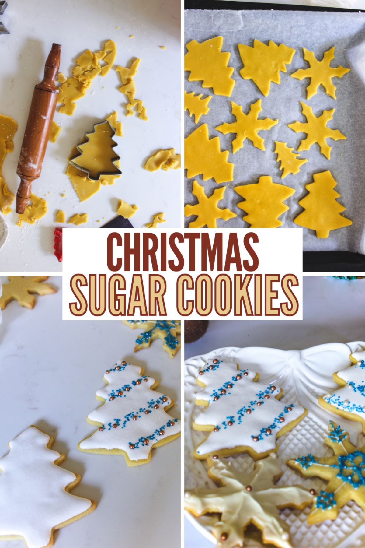 This Christmas Sugar Cookies recipe is my favorite roll-out sugar cookies recipe. They're crispy on the outside and chewy in the center. #christmascookie #christmas #cookie #sugarcookie #recipe via @wondermomwannab