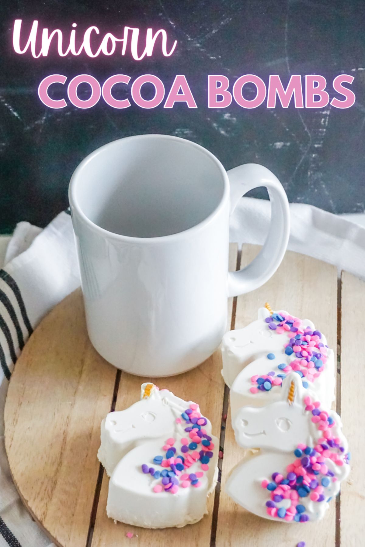 These Unicorn Hot Cocoa Bombs are perfect for those chilly winter nights. Not only do these taste delicious but they look awesome too! #hotcocoabombs #cocoabombs #hotcocoa #unicorn #recipe via @wondermomwannab