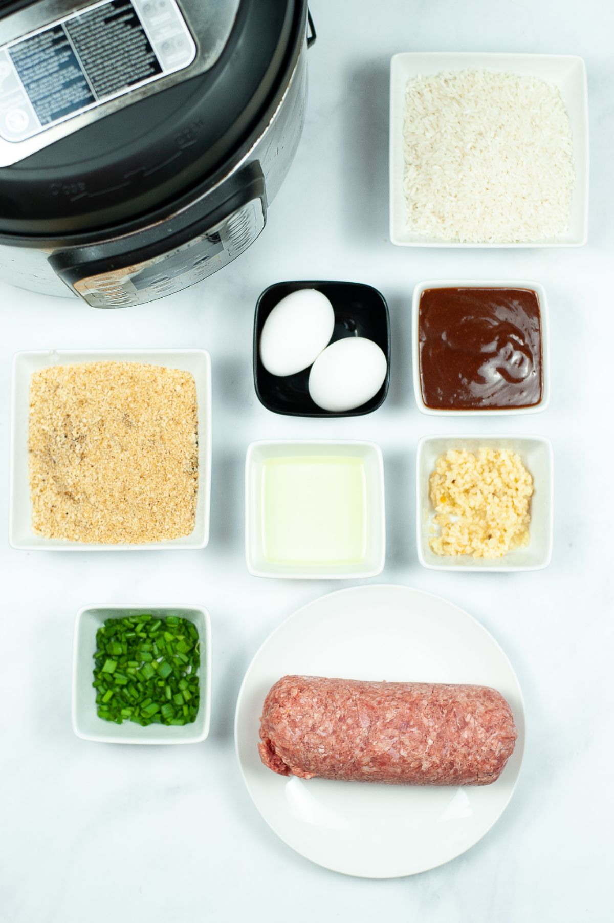 Ingredients used to make instant Pot Asian Meatballs.