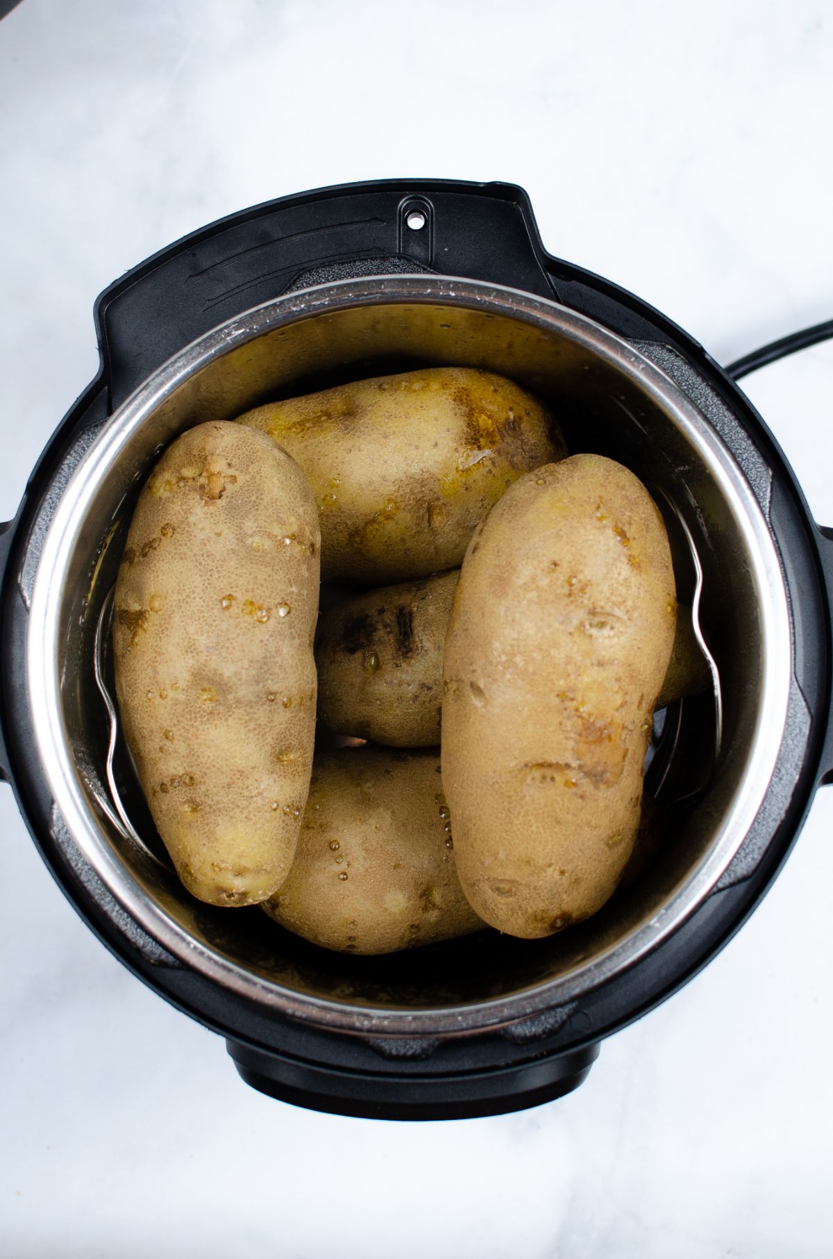 Potatoes in an instant pot.