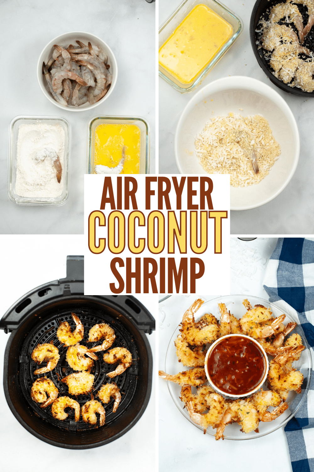 Air Fried Coconut Shrimp is a healthier version of this family-favorite recipe. Not only is the recipe healthy, but it’s also easy to make. #airfryer #airfried #shrimp #coconutshrimp via @wondermomwannab