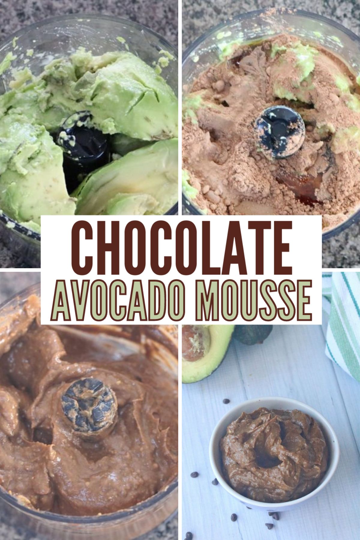 Chocolate Avocado Mousse is so easy to prepare and is full of rich, creamy flavor. It's a delicious swap for your candy bar cravings. #chocolateavocadomousse #chocolate #avocado #mousse #recipe via @wondermomwannab