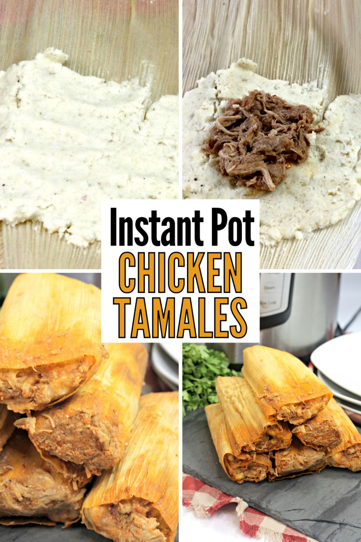 Instant Pot Tamales are a delicious Mexican dish for a great weeknight meal. The flavor of the spices and chicken is a crowd-pleaser. #instantpot #pressurecooker #tamales #instantpottamales #mexicanfood via @wondermomwannab